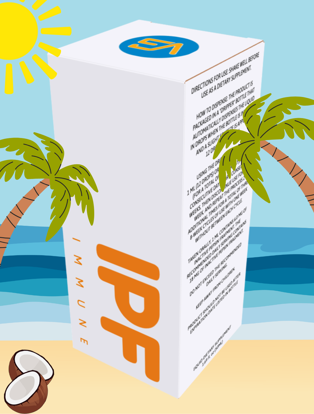 IPF Immune liquid dietary supplement, 1.69 fl oz bottle