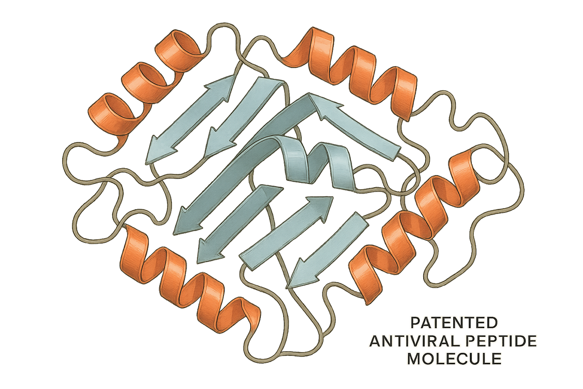 Patented Antiviral Peptide with transparent background